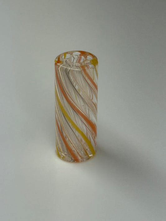 Yellow & Orange twisted glass filter tip