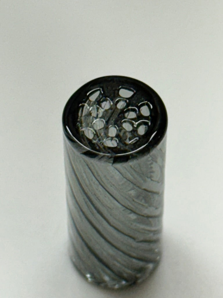 14- Hole Spiral Glass Filter Tip-MULTI-AIRFLOW Reusable Filter Mouthpiece 12x30mm