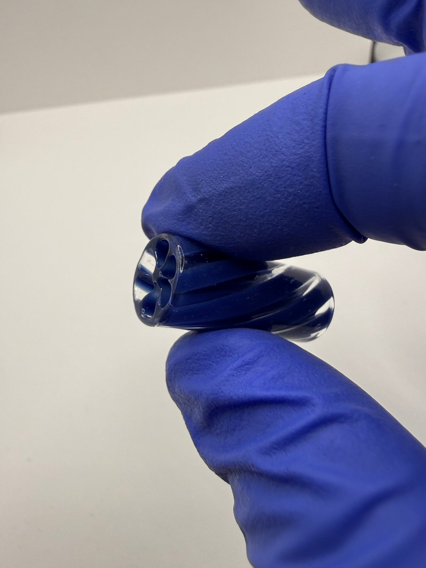DARK BLUE SPIRAL GLASS FILTER 12 x 30 mm