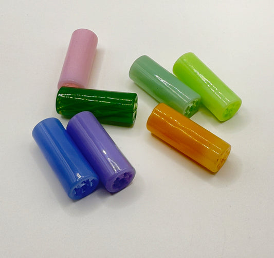 Pastel Borosilicate Glass Tip – Smooth Pull / Reusable Filter 12x30mm