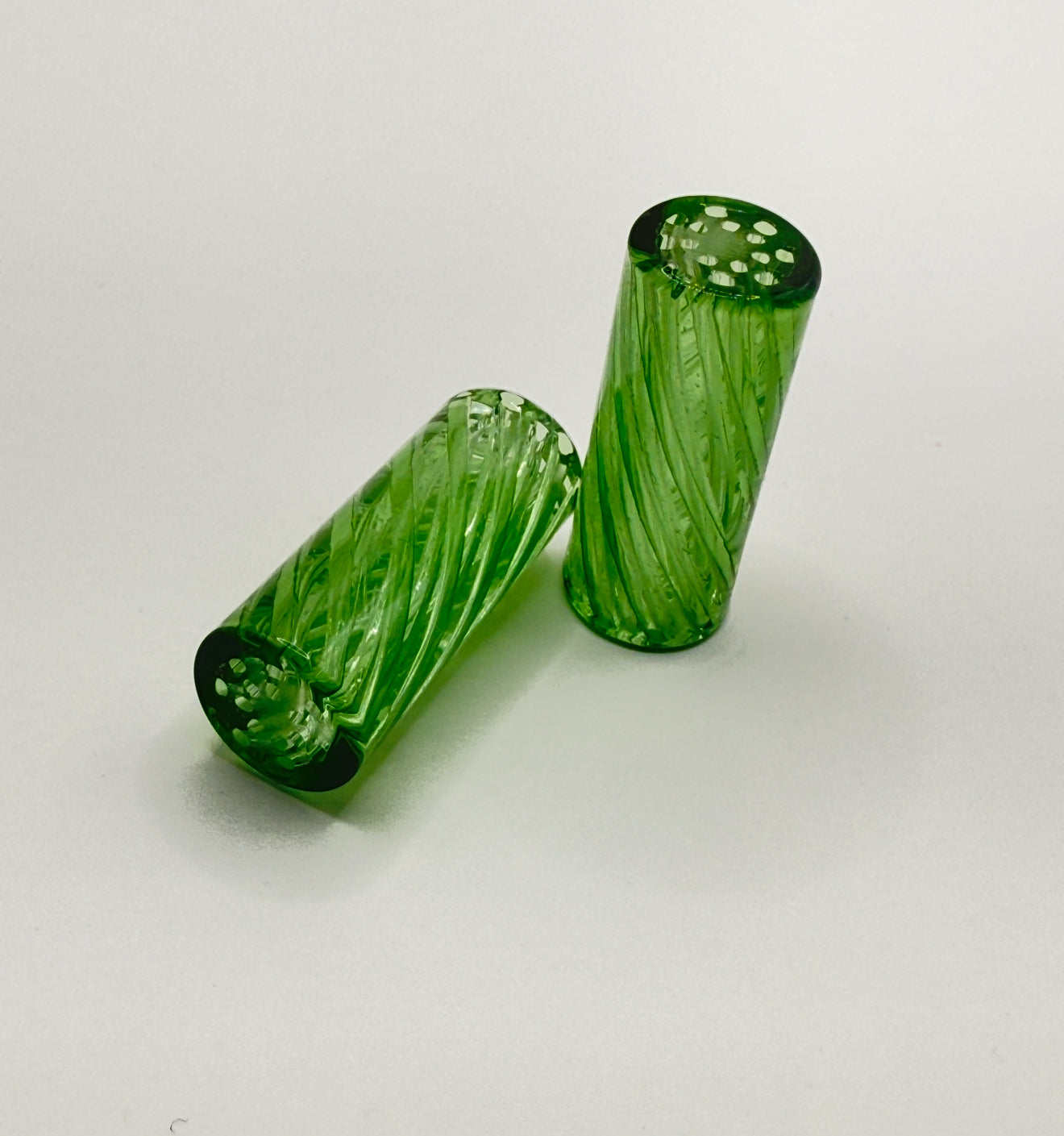 14- Hole Spiral Glass Filter Tip-MULTI-AIRFLOW Reusable Filter Mouthpiece 12x30mm