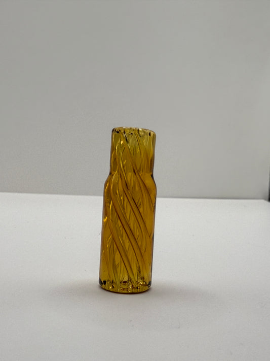 Tapered Spiral Helix Glass Tips – Gold Colors [BUY 1 GET 1 FREE] 10x12x30mm