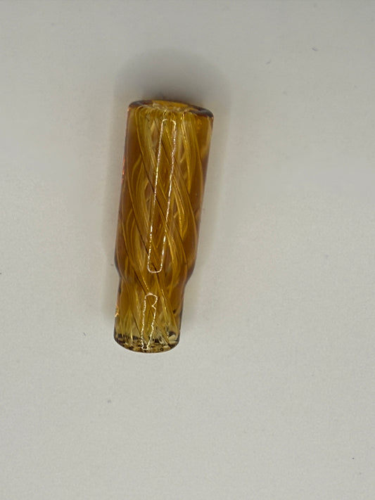 Tapered Spiral Helix Glass Tips – Gold Colors [BUY 1 GET 1 FREE] 10x12x30mm