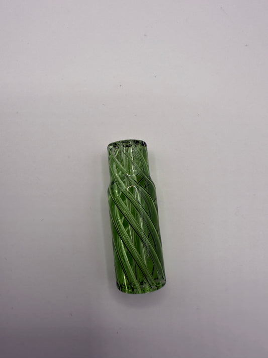 Tapered Spiral Helix Glass Tips – GREEN Color [BUY 1 GET 1 FREE] 10x12x30mm
