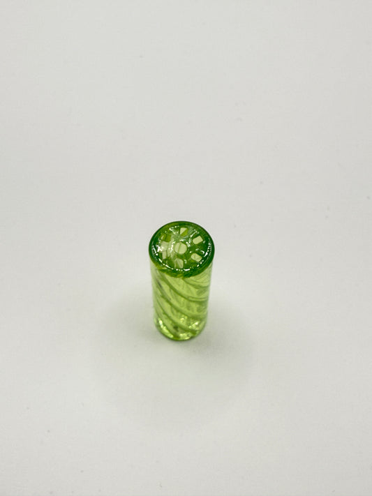Premium twisted glass tips/reusable filter mouthpiece SLIME GREEN [BUY 1 GET 2 FREE]