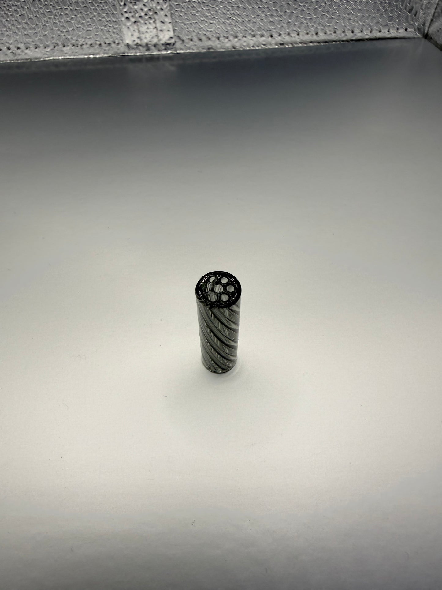 Smoked Spiral Glass Tip | 9x30mm |Multi-Hole Honeycomb Filter