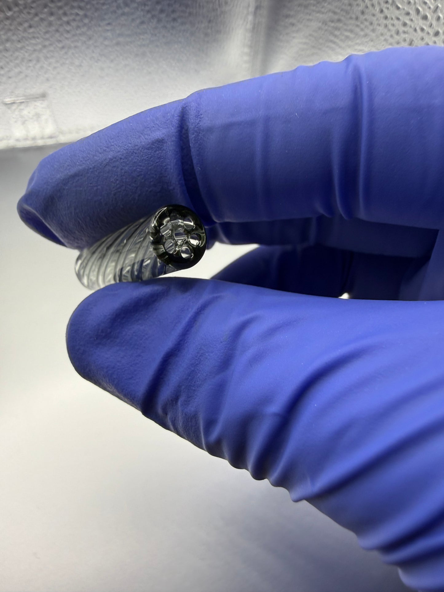 Smoked Spiral Glass Tip | 9x30mm |Multi-Hole Honeycomb Filter