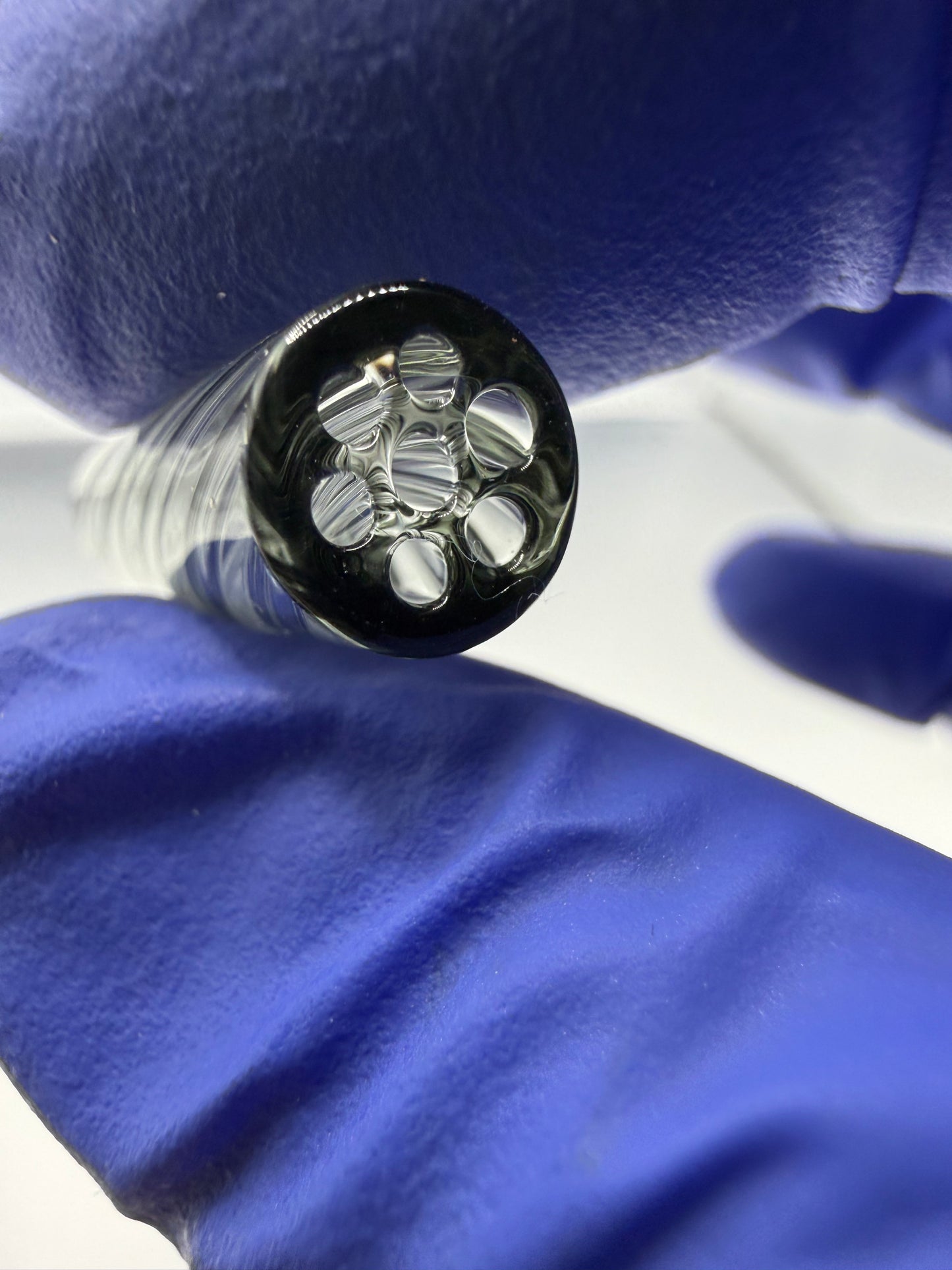 Smoked Spiral Glass Tip | 9x30mm |Multi-Hole Honeycomb Filter