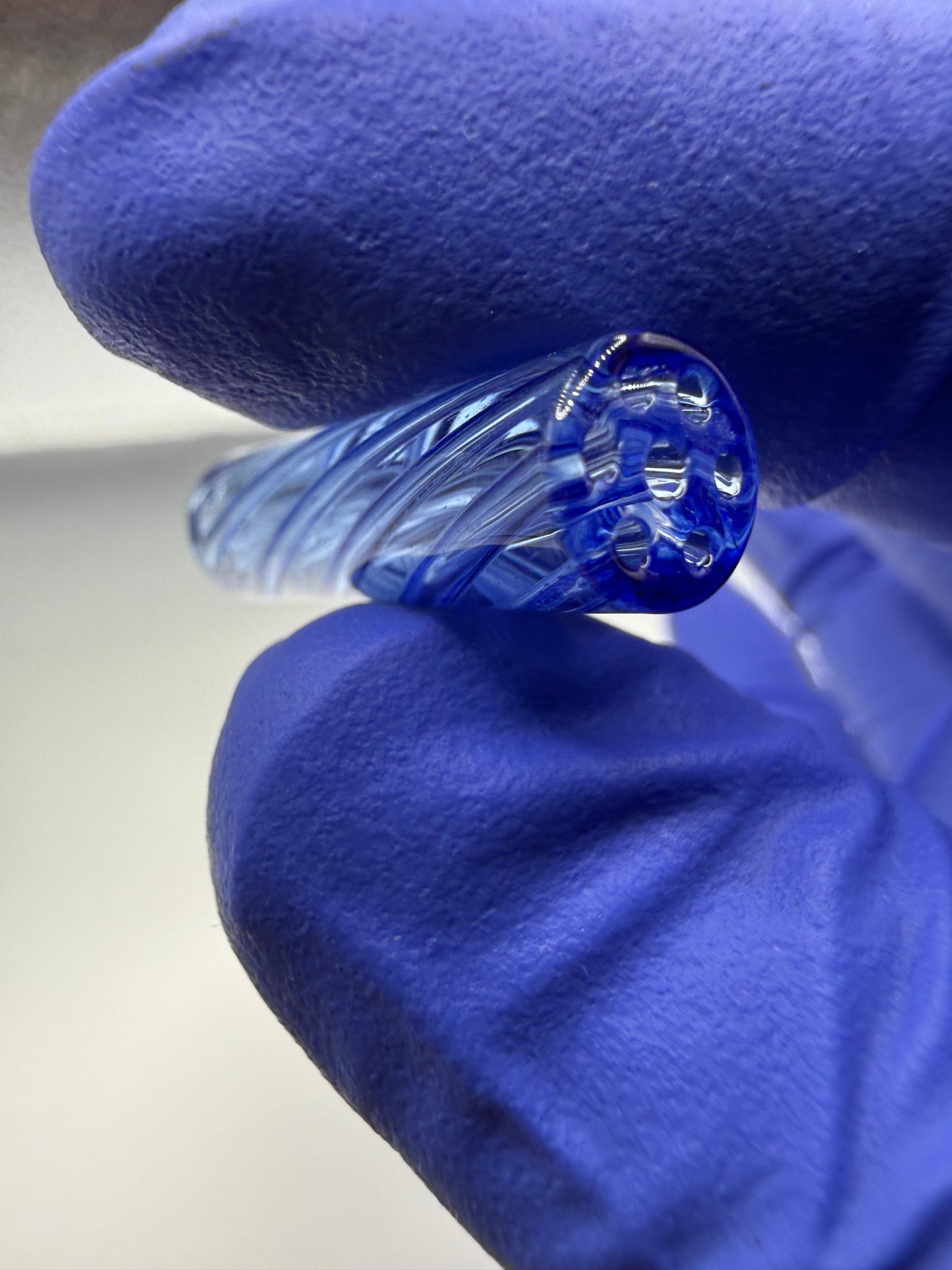 Blue Glass Tip – 8×30mm Slim Clean Airflow