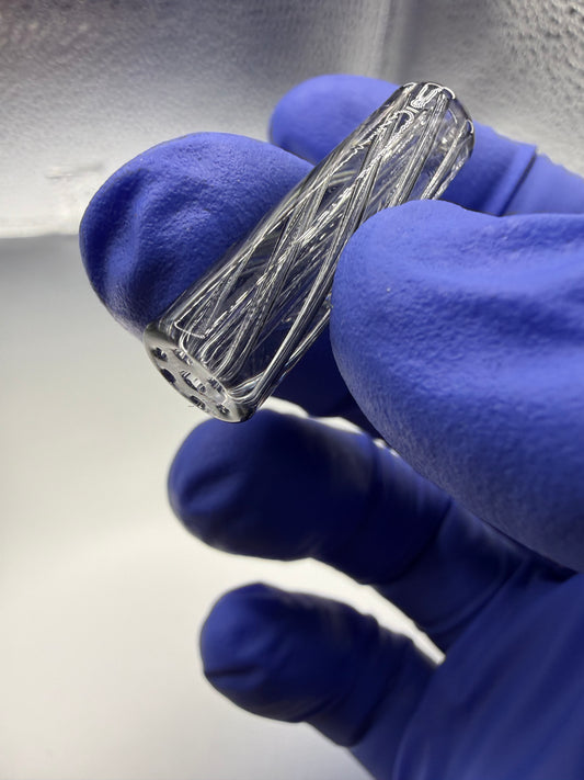 Smoked Gray Glass Smoking Tip – 8×30 mm Clean Airflow