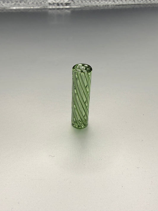 Emerald Green Glass Tip – 8×30 mm Slim Straight Filter
