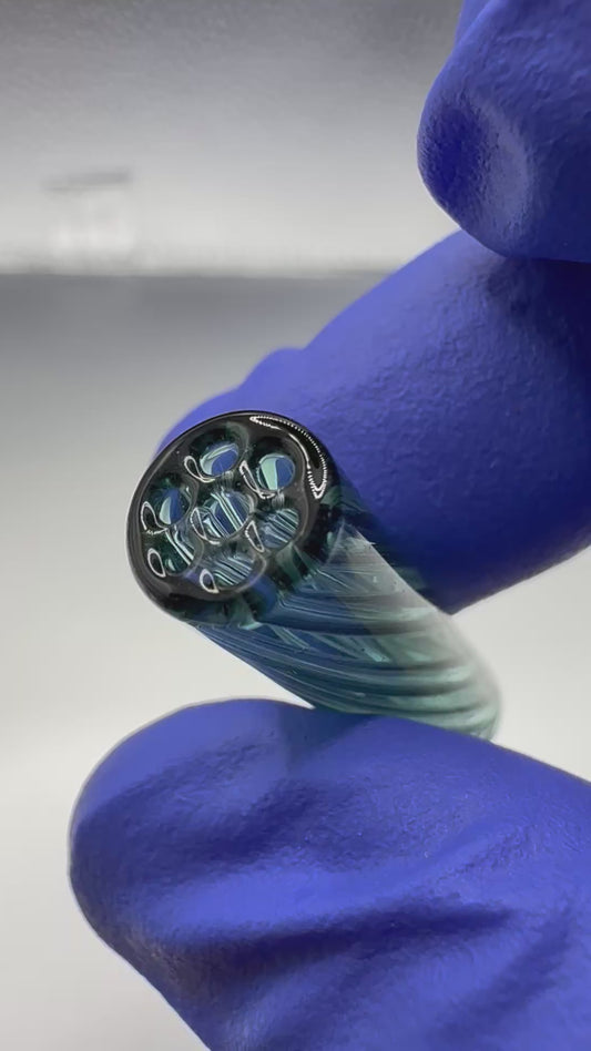 Bluish Green Glass Tip – 8×30 mm Balanced Slim Airflow